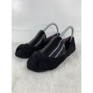 Blowfish Malibu Black Suede Ballet Flats Size 7